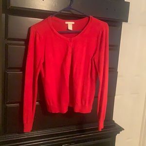 H&M SM red cardigan.